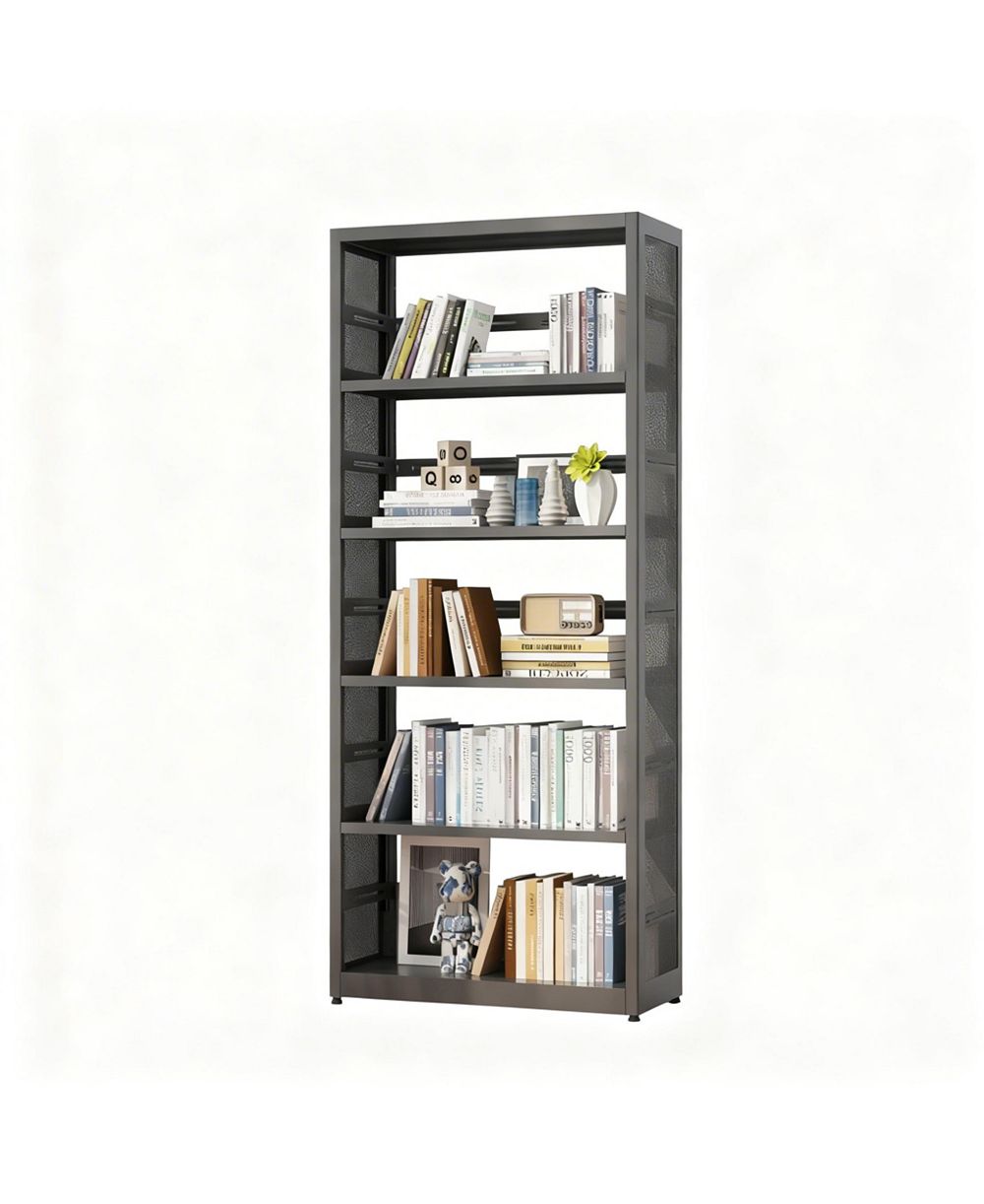 Стеллаж YIGII 5 Tier Metal Bookcase Adjustable Shelves