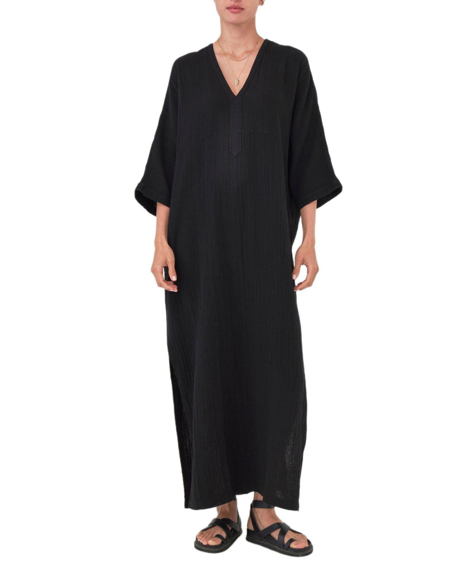 Женская кафтан Ocean+Main Gauze Arc Seam