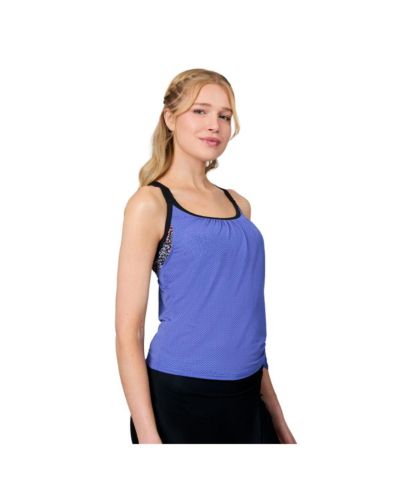 Танкини Free Country Women's Textured Mesh Side Tie Blouson