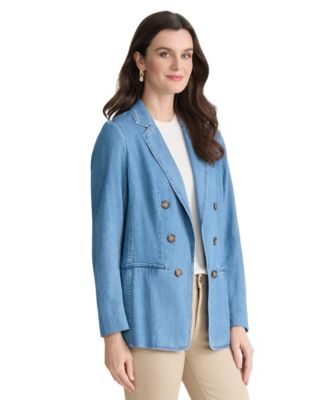 Jones New York Women's Faux Double Breasted Blazer