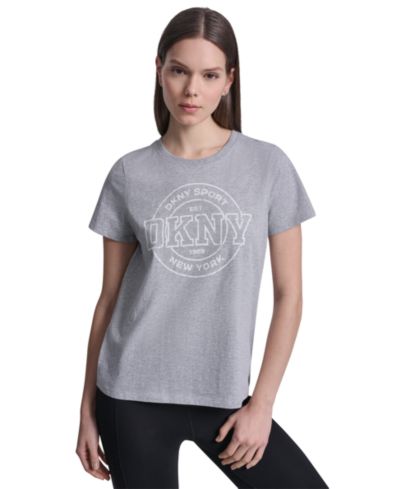 Женская футболка DKNY Sport Collegiate Medallion Logo