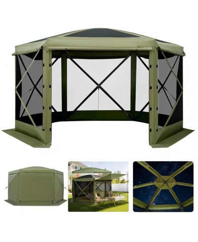 Шестигранный шатер-палатка GOUUN 10 x 10 футов с сеткой и чехлом для переноски