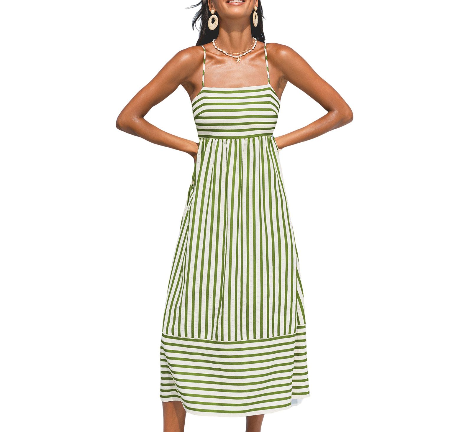 Женское пляжное платье-макси Cupshe So Grounding Striped