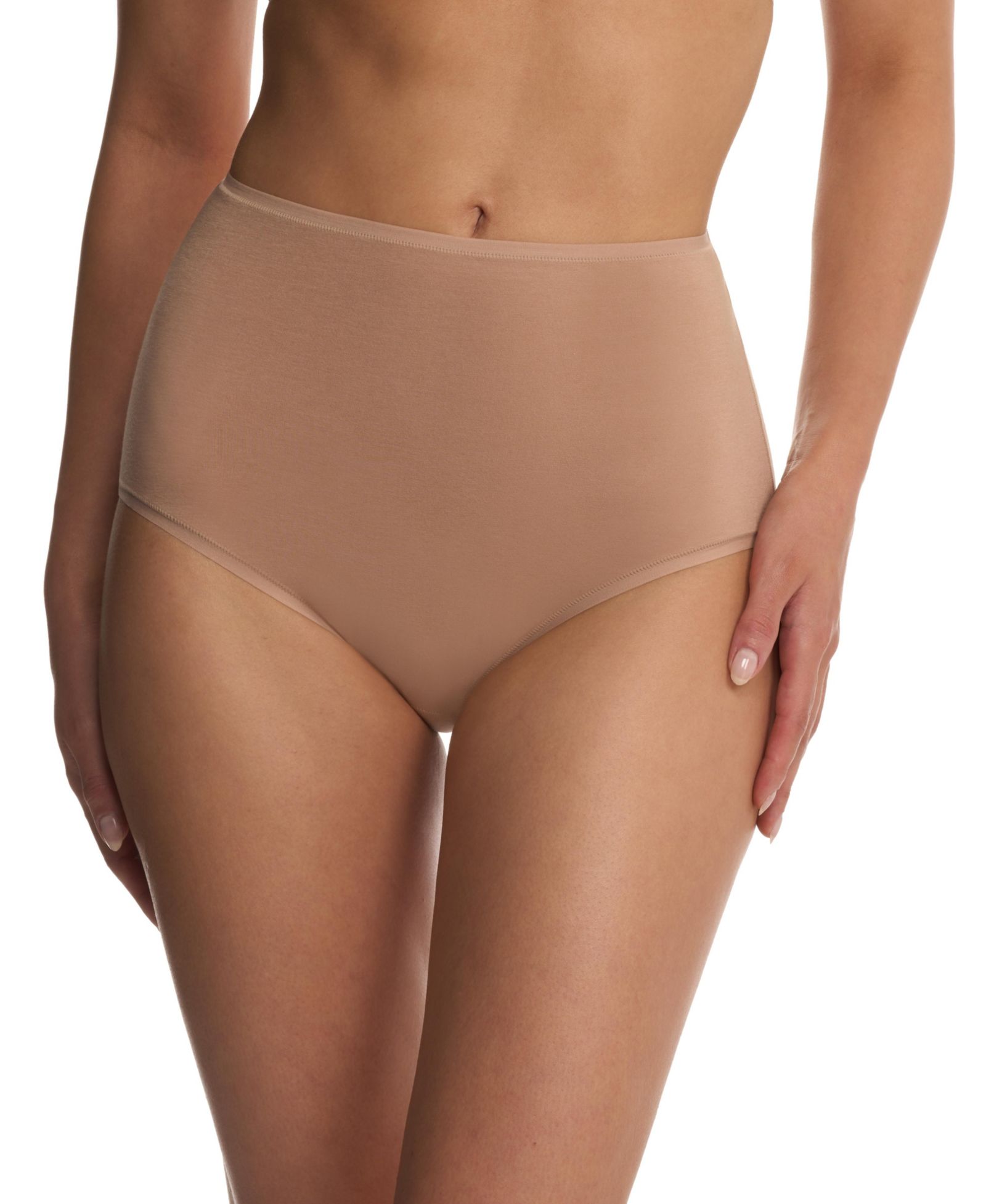 Natori Women's Bliss Bare Cotton High Waist Brief