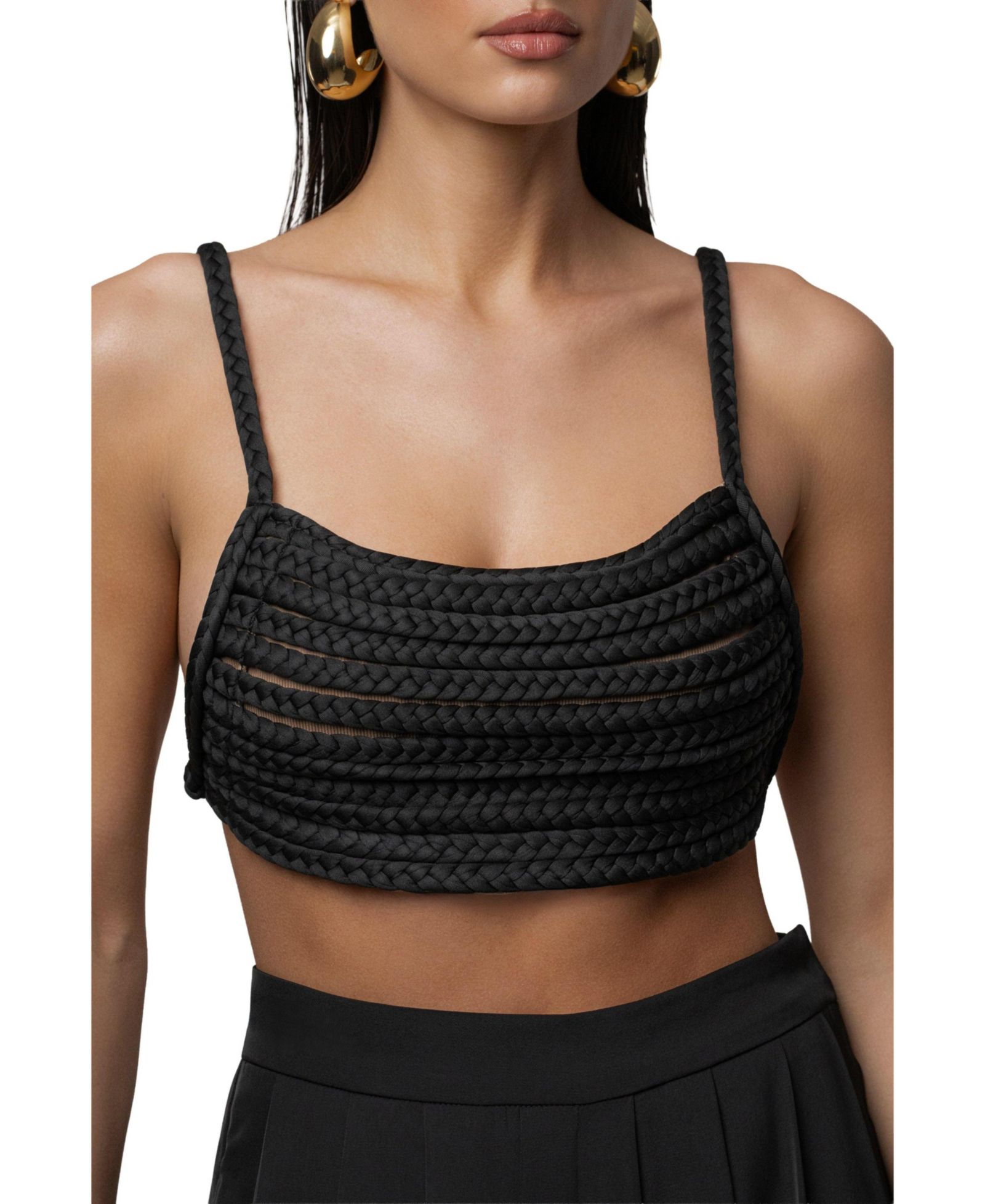 JLUXLABEL Женский топ Sofie с плетением