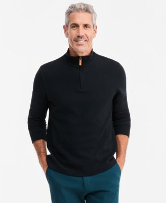 Club Room Men's French Rib Quarter-Zip Sweatshirt, Macy's Exclusive