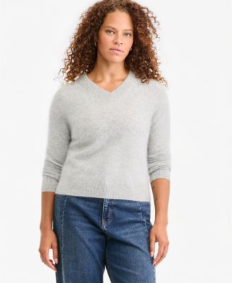 On 34th Women's Brushed 100% Cashmere V-Neck Sweater, Macy's Exclusive