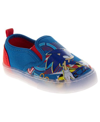 Sonic The Hedgehog Sega Toddler & Little Kid Slip On Canvas Casual Sneakers