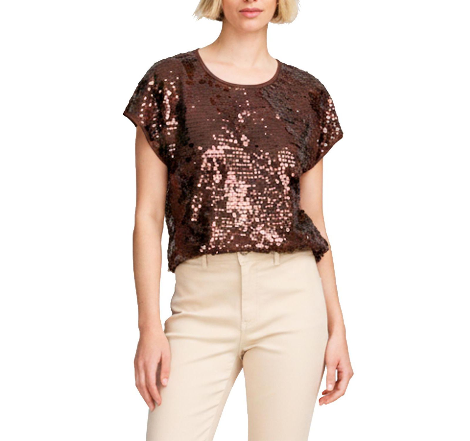 Женская футболка ELLE Collection Sequin Tee