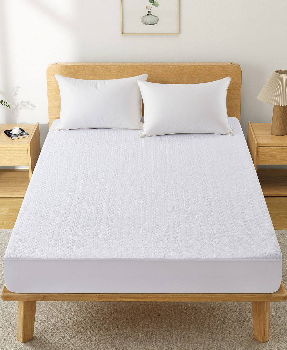 UNIKOME Waterproof Quilted Mattress Protector Deep Pocket, Full