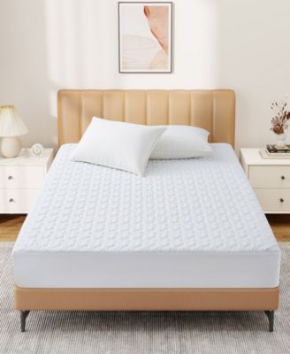 UNIKOME Waterproof Quilted Mattress Protector with Deep Pocket, Twin