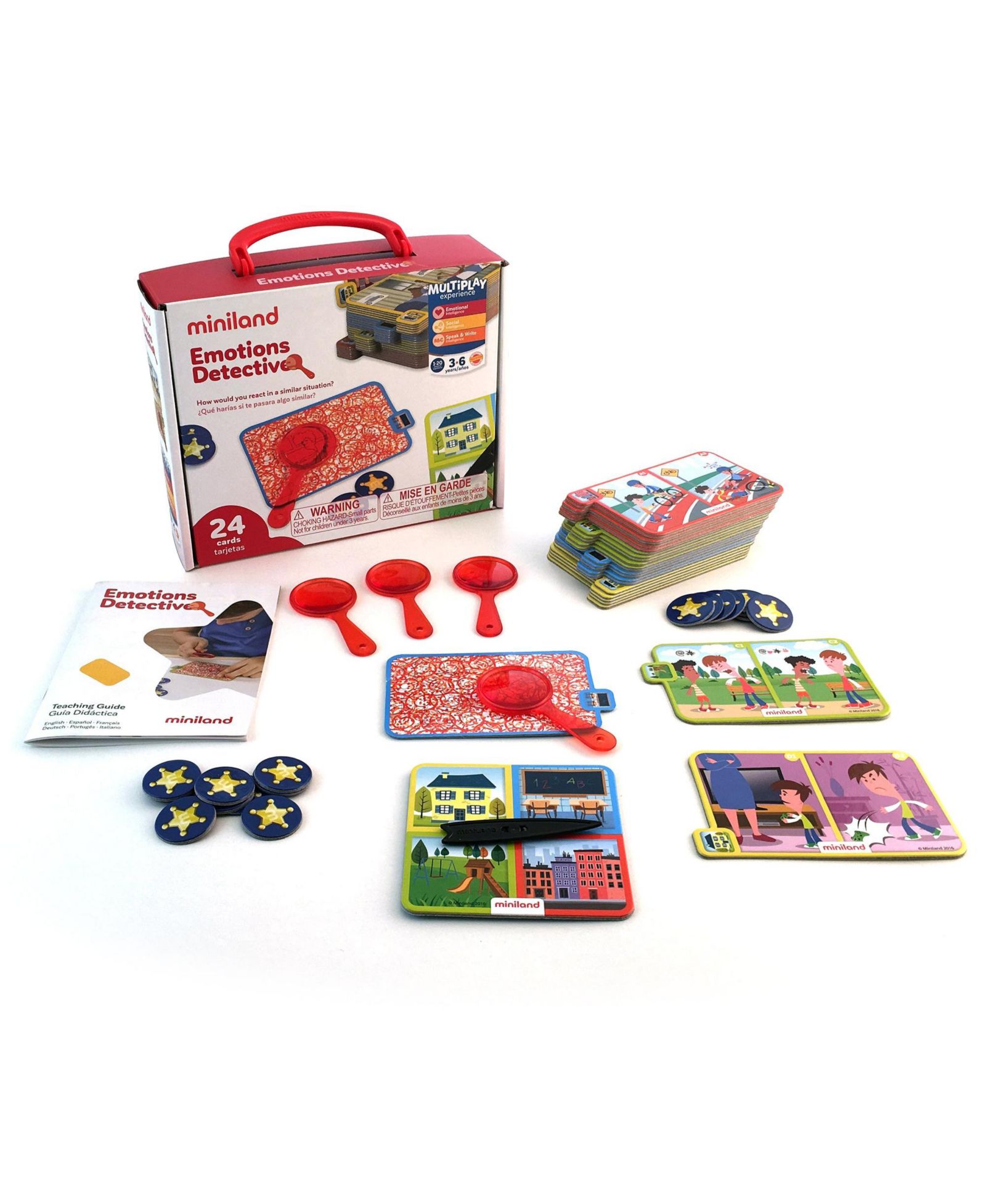 MINILAND Emotions Detective — обучающий игровой набор для детей, SEL, Mystery Game, Explore