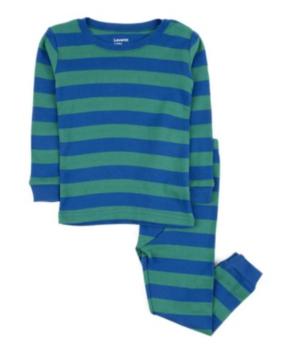 Детская пижама Leveret из хлопка, полосатая, комплект из двух предметов, 03M-24M