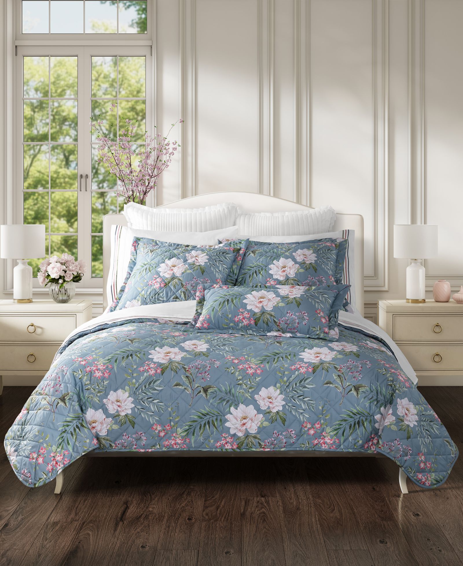 Комплект из 3 стеганых покрывал Piper & Wright Savannah Floral, King/California King