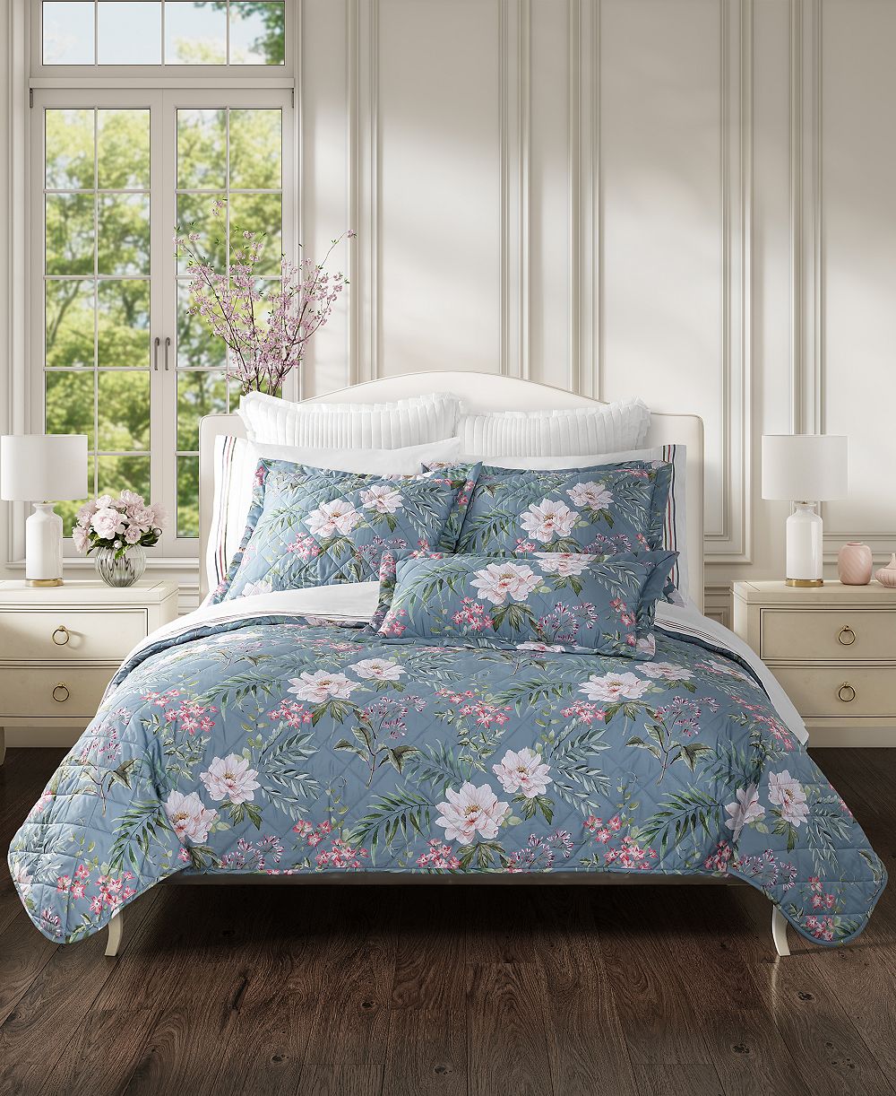 Набор из 2 стеганых покрывал J. Queen Cottage Savannah Floral, Twin/Twin XL