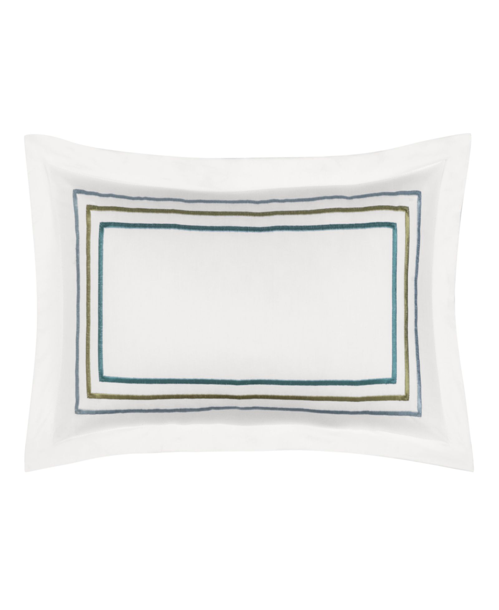 J. Queen Cottage Meadow Embroidered Boudoir Decorative Pillow, 12" x 24"