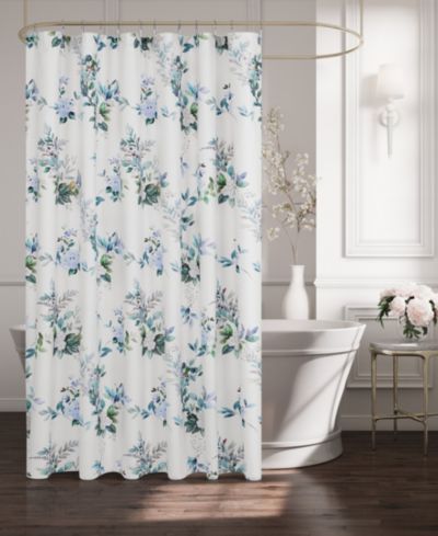 J. Queen Cottage Meadow Cotton Shower Curtain, 72" x 72"