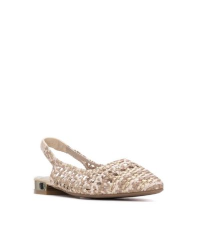 XTI Women's Slingback Braided Flats