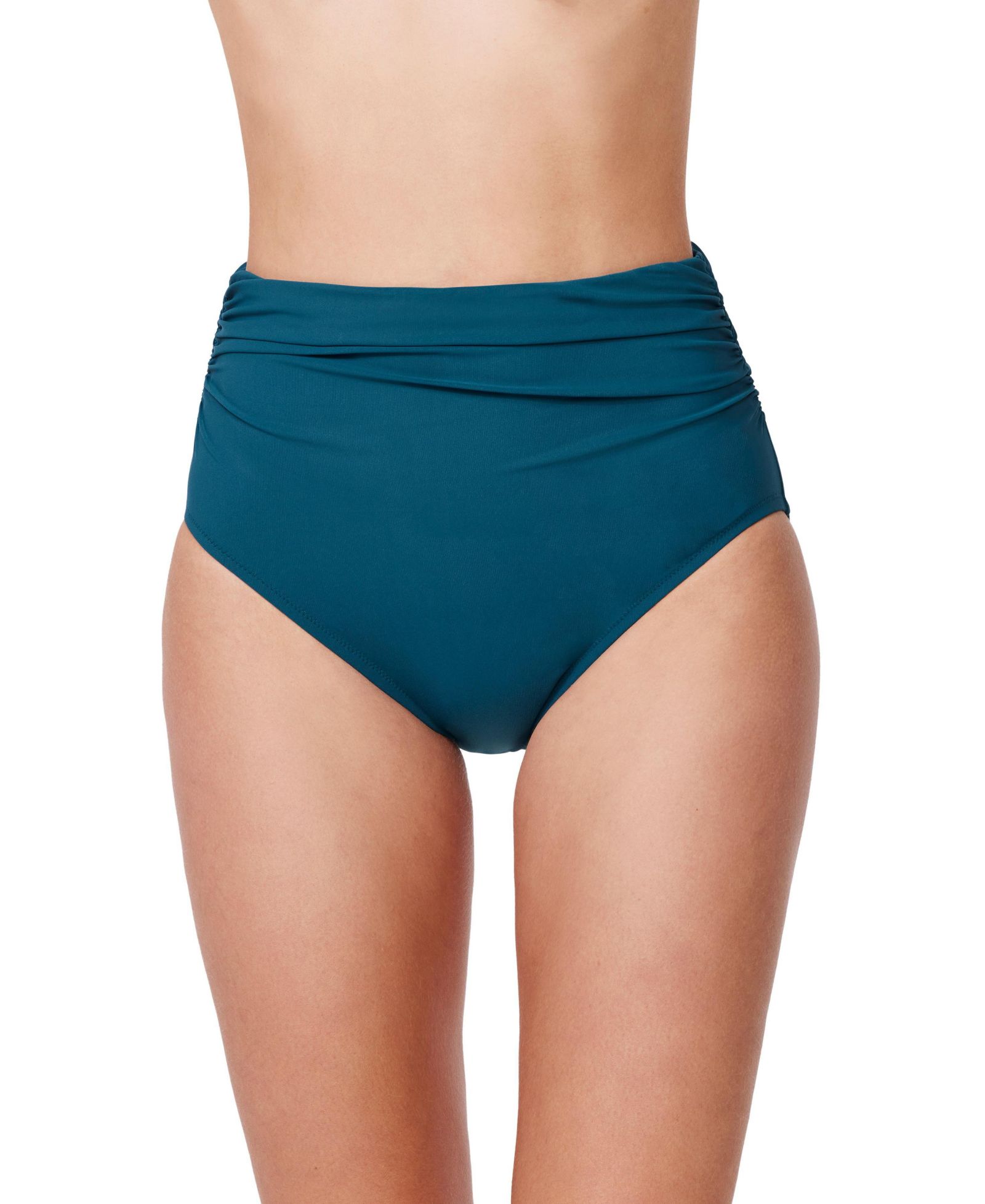 Profile by Gottex Women's Tutti Frutti Shirred High Waist Swim Bottom Swimsuit