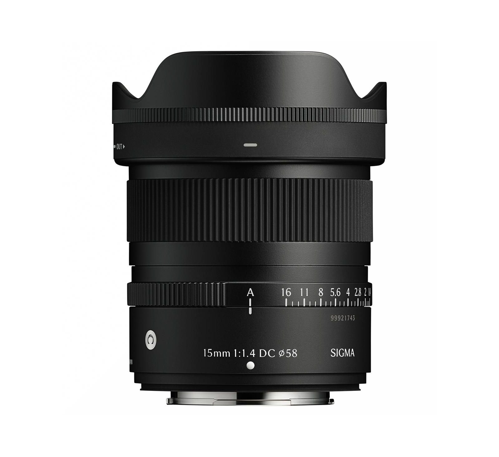 Объектив Sigma 15mm f/1.4 DC Contemporary для Fujifilm X