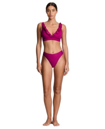 Женский купальник Lauren Ralph Lauren Plumeria с воланами и косточками