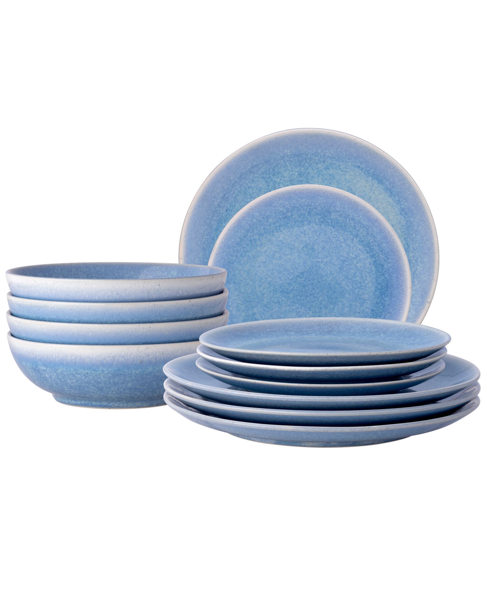 Комплект столовой Noritake Colorwave Kiln Azure, 12 предметов