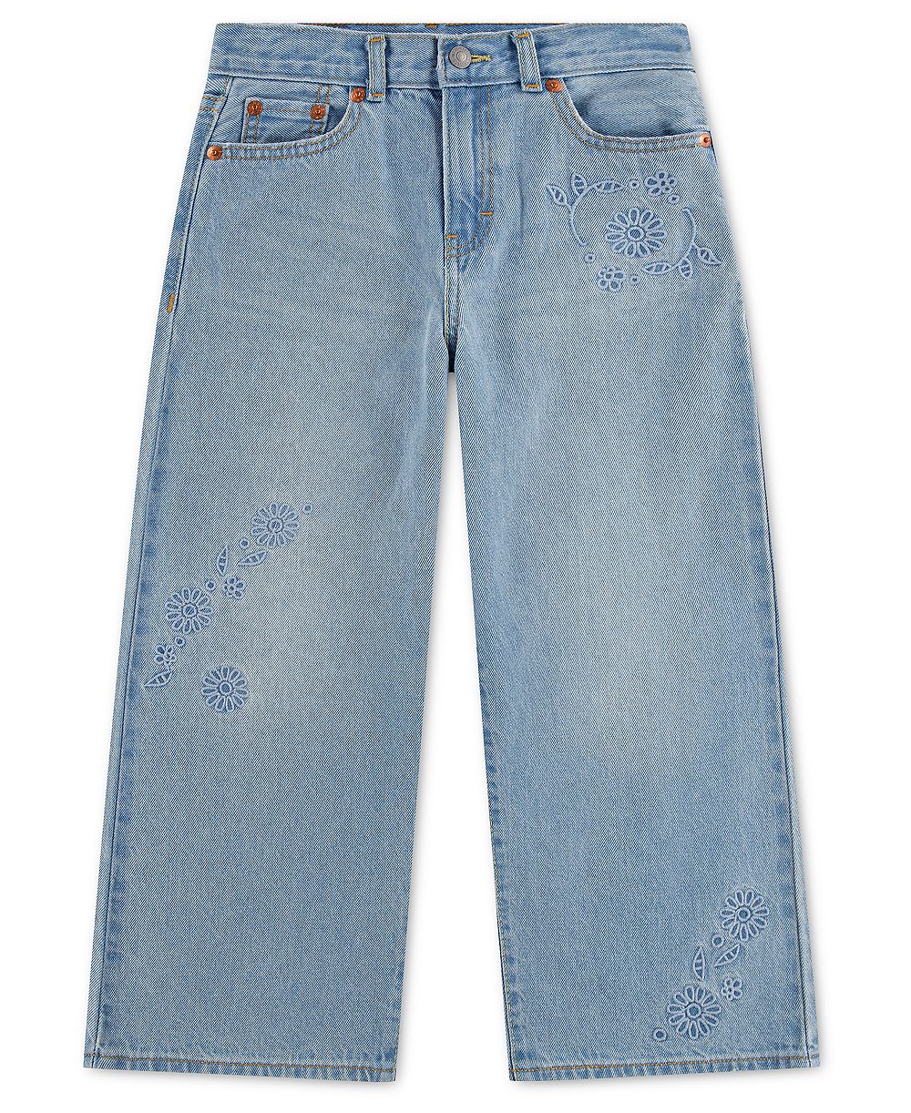 Levi's Girls' 7-16 Embroidered High-Rise Baggy Jeans