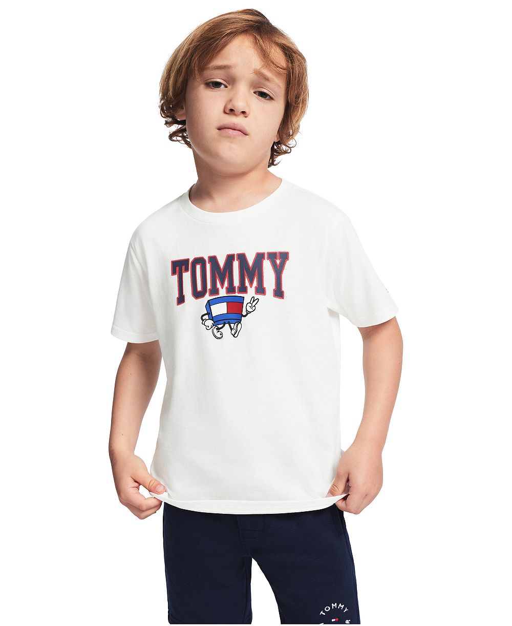 Tommy Hilfiger Boys' 2T-7 Graphic Mascot Short-Sleeve T-Shirt