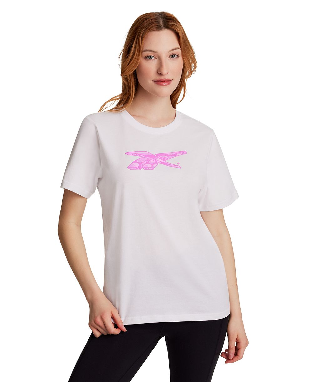Женский Reebok Vector boxy crewneck с графическим принтом