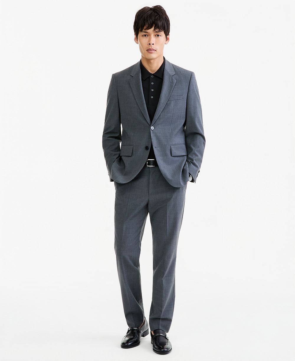 Men's Modern-Fit Wool Blend 2-Piece Suit