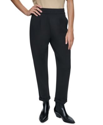 DKNY Женские брюки-капри Soho Ponte с манжетами