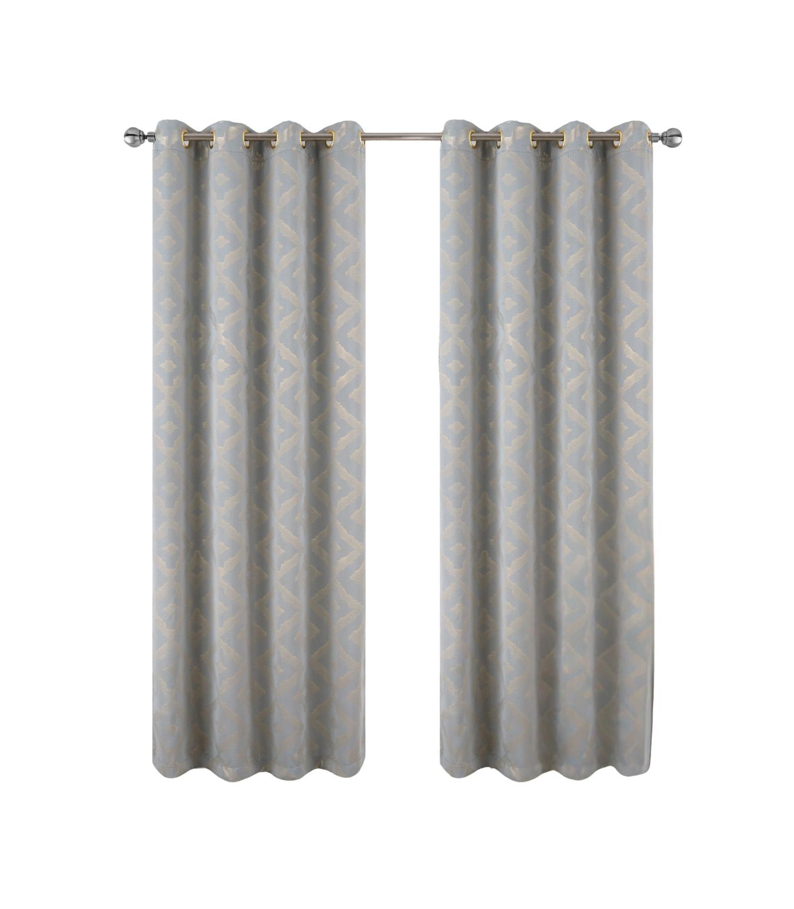 Шторка для окна RT Designers Collection Heathrow Halo Foil Blackout Polyester, с люверсами