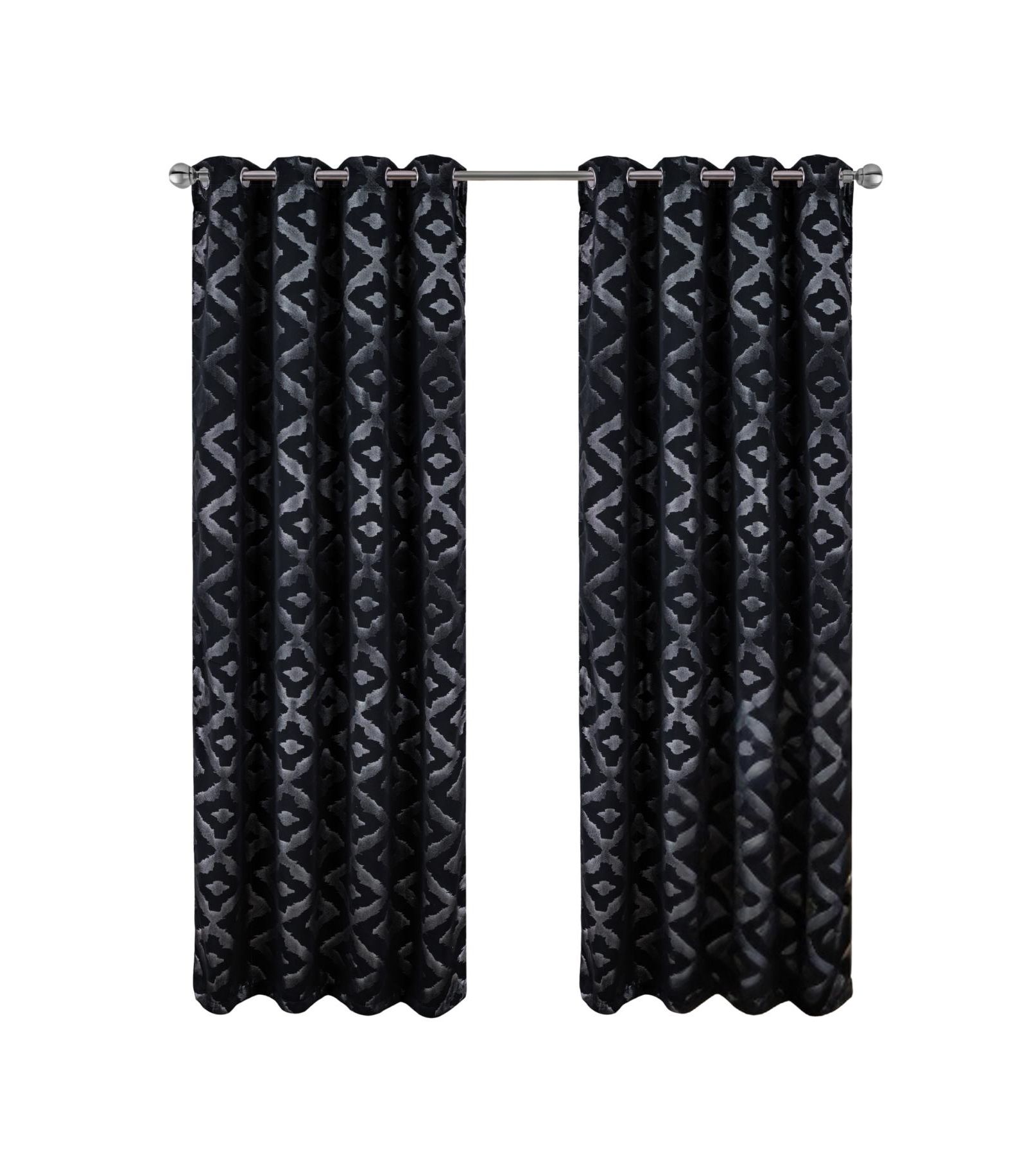 Штора на окно RT Designers Collection Heathrow Halo Foil Blackout Polyester Grommet Panel 52" x 84"