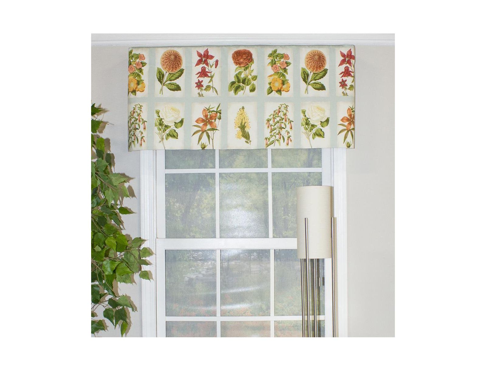 RLF Home Realistic Study Tailored 3" Rod Pocket Valance 50" x 18"