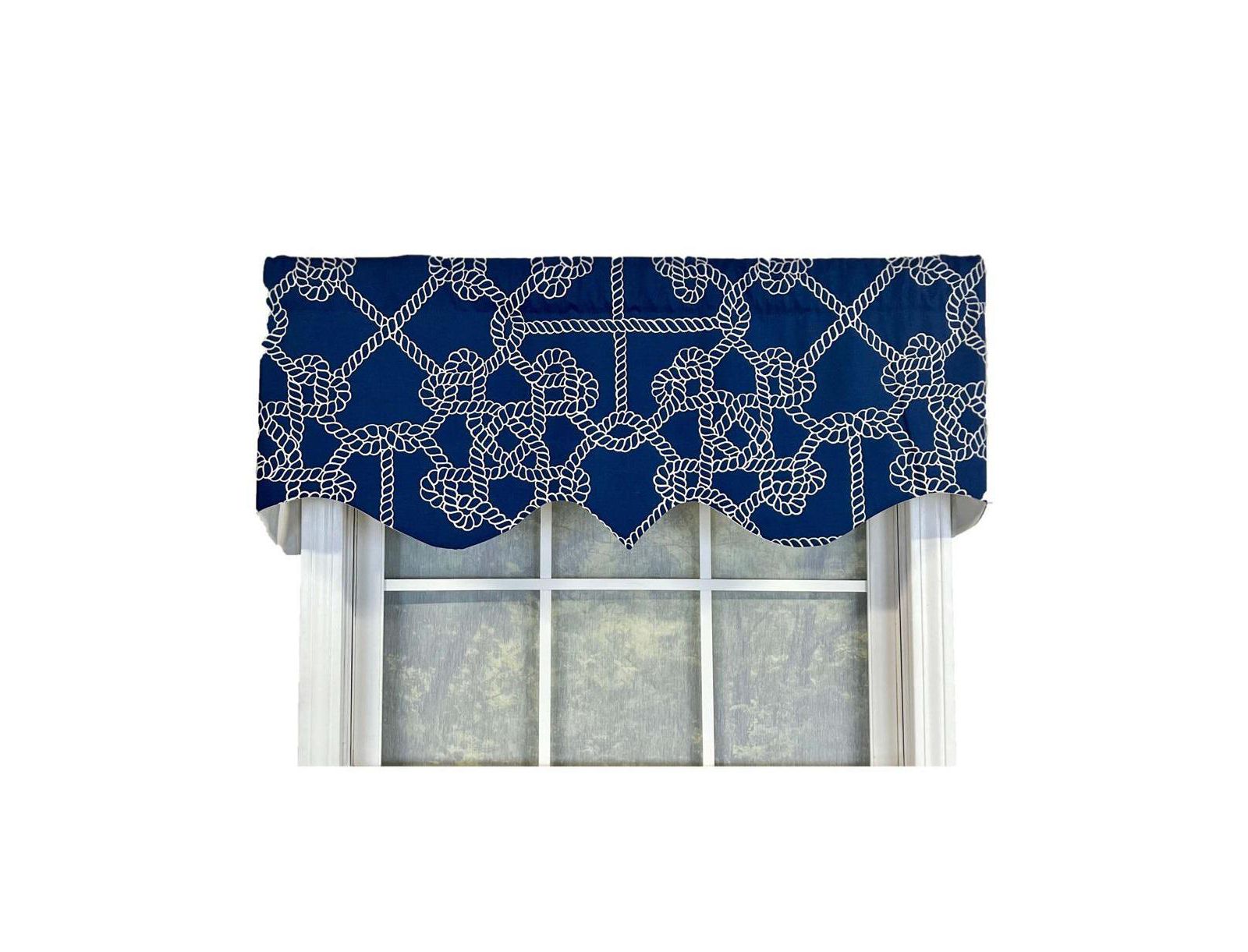 RLF Home Ralph Lauren Ruffled Provance 3" Rod Pocket Valance 50" x 17"