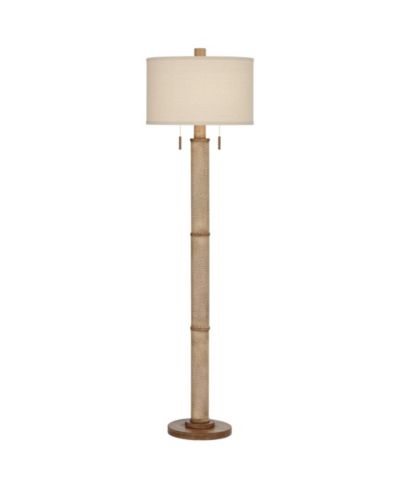 Barnes and Ivy Santiago 65" Tall Modern Country Floor Lamp with Pull Chain