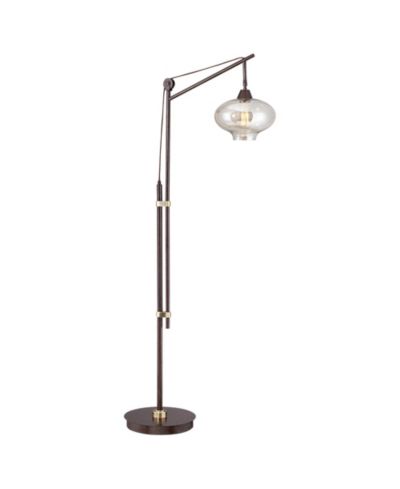 Напольный торшер Franklin Iron Works в индустриальном стиле с USB LED, 66"