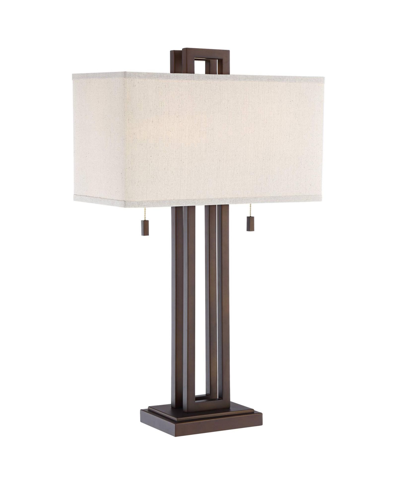 Настольная лампа Possini Euro Design Gossard Modern Industrial, 30" Tall, Bronze, с USB портом