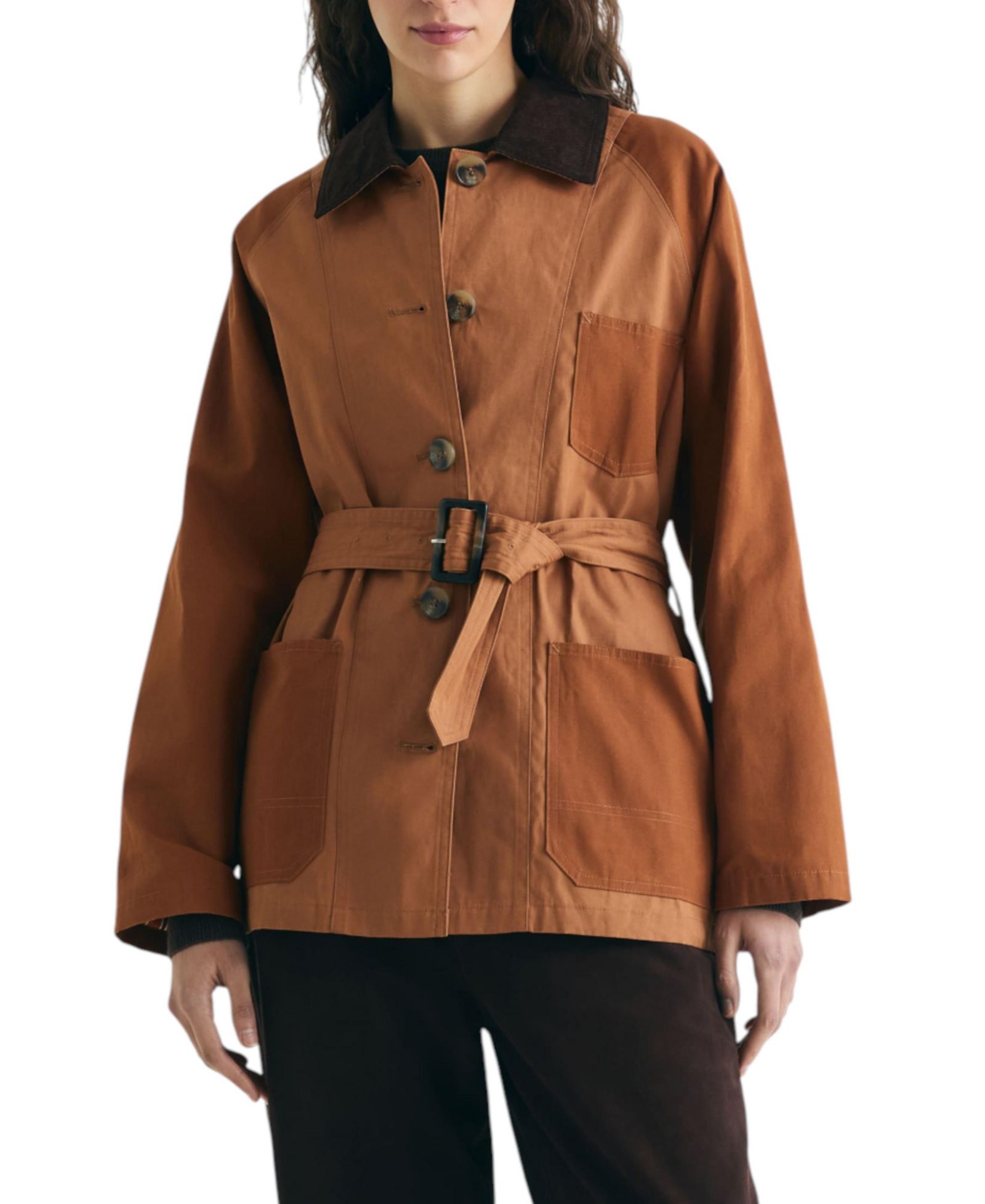 Scalpers Women's Two-Tone Waxed Jacket