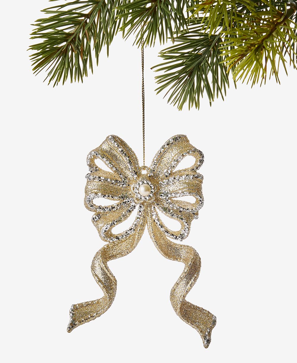 Holiday Lane рождественский шар Christmas Glitters Bow, эксклюзив Macy's