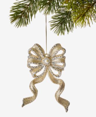 Holiday Lane рождественский шар Christmas Glitters Bow, эксклюзив Macy's
