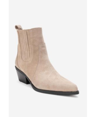 Forever & Always Shoes Женские Julieta Leather Block Heel Western Boot
