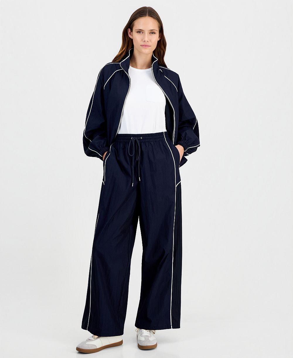 On 34th Women's Wide-Leg Pull-On Track Style Pants, Macy's Exclusive