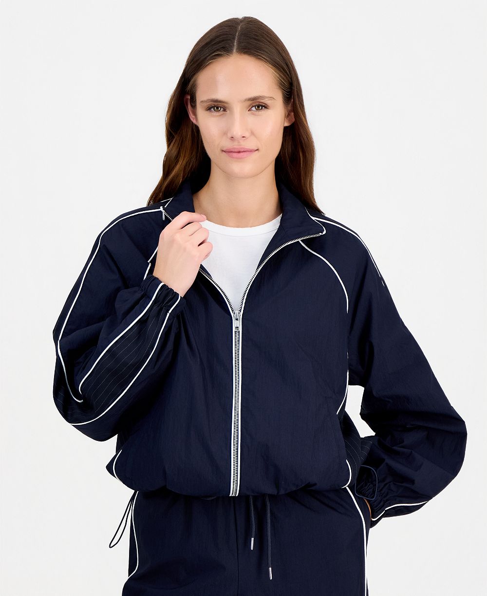 On 34th Women's Relaxed Fit High Collar Track Jacket, Macy's Exclusive