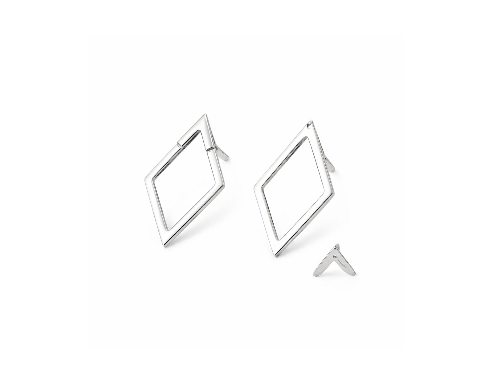 Серьги Rebl Jewelry Open Diamond Chevron