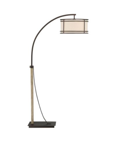 Franklin Iron Works Gentry Industrial Rustic 71 1/2" Tall Arc Floor Lamp with Smart Socket