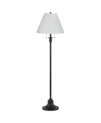 360 Lighting Dyna Traditional 58" Tall 2-Light Standing Floor Lamp Skinny Pole Pull Chain