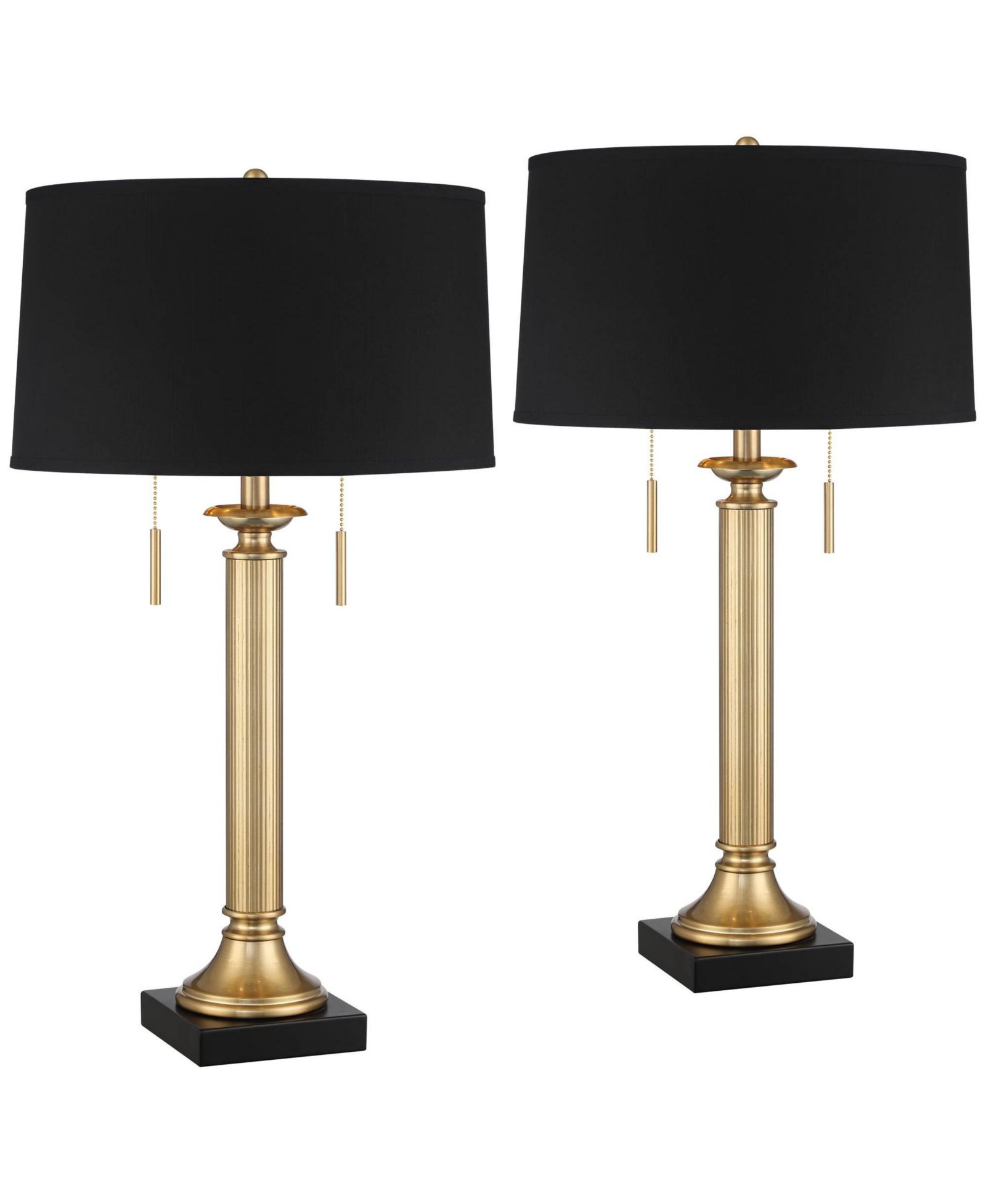 Набор настольных ламп Possini Euro Design Wynne 30" Tall Large Traditional End Table с USB портами