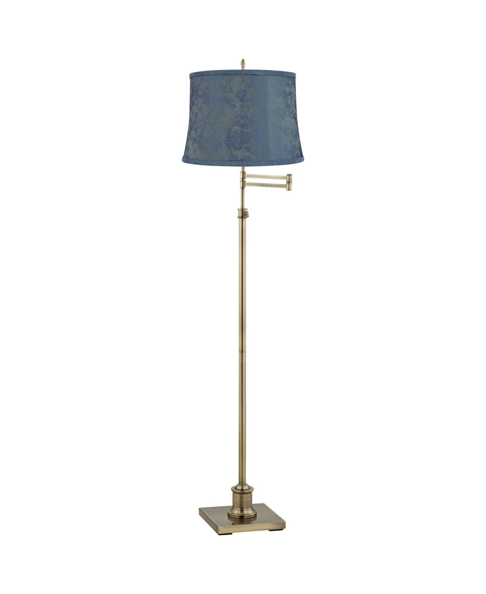 360 Lighting Westbury Antique Brass Swing Arm Floor Lamp