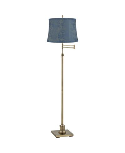360 Lighting Westbury Antique Brass Swing Arm Floor Lamp